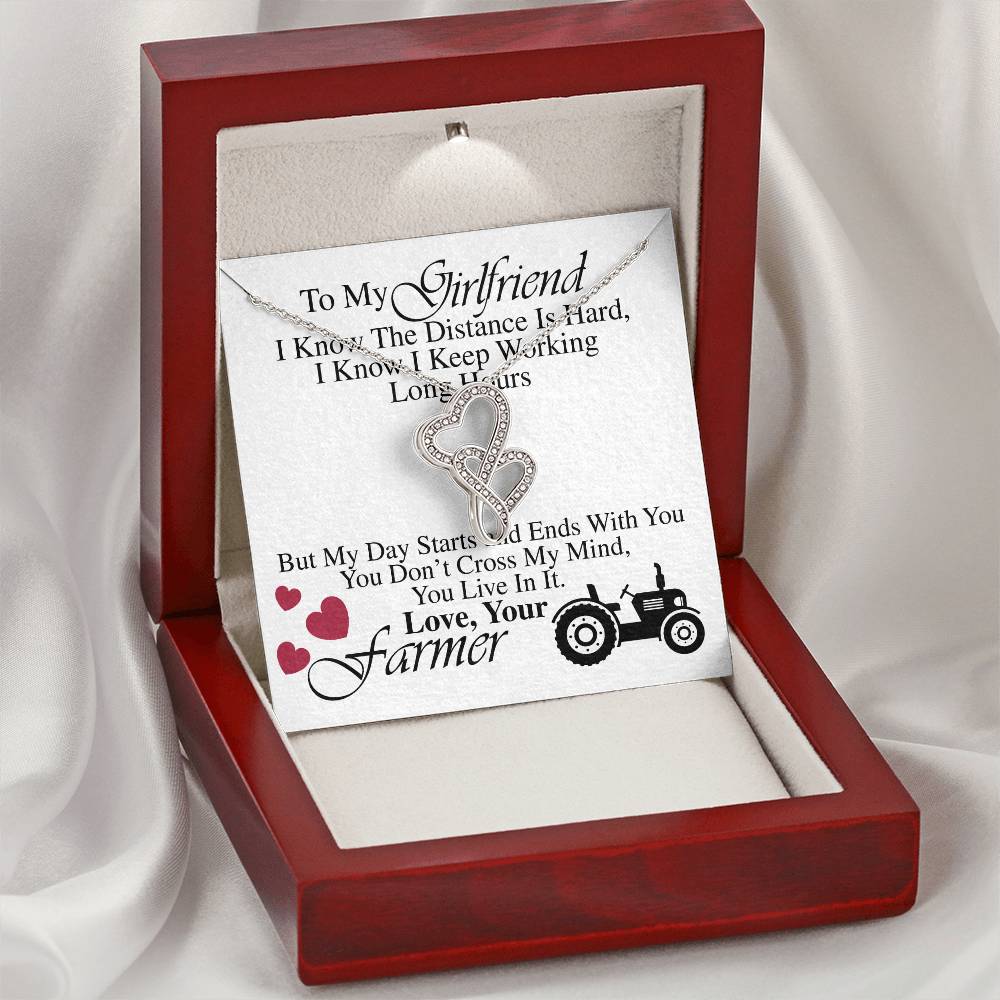 Farmer's Girlfriend - Double Hearts Necklace