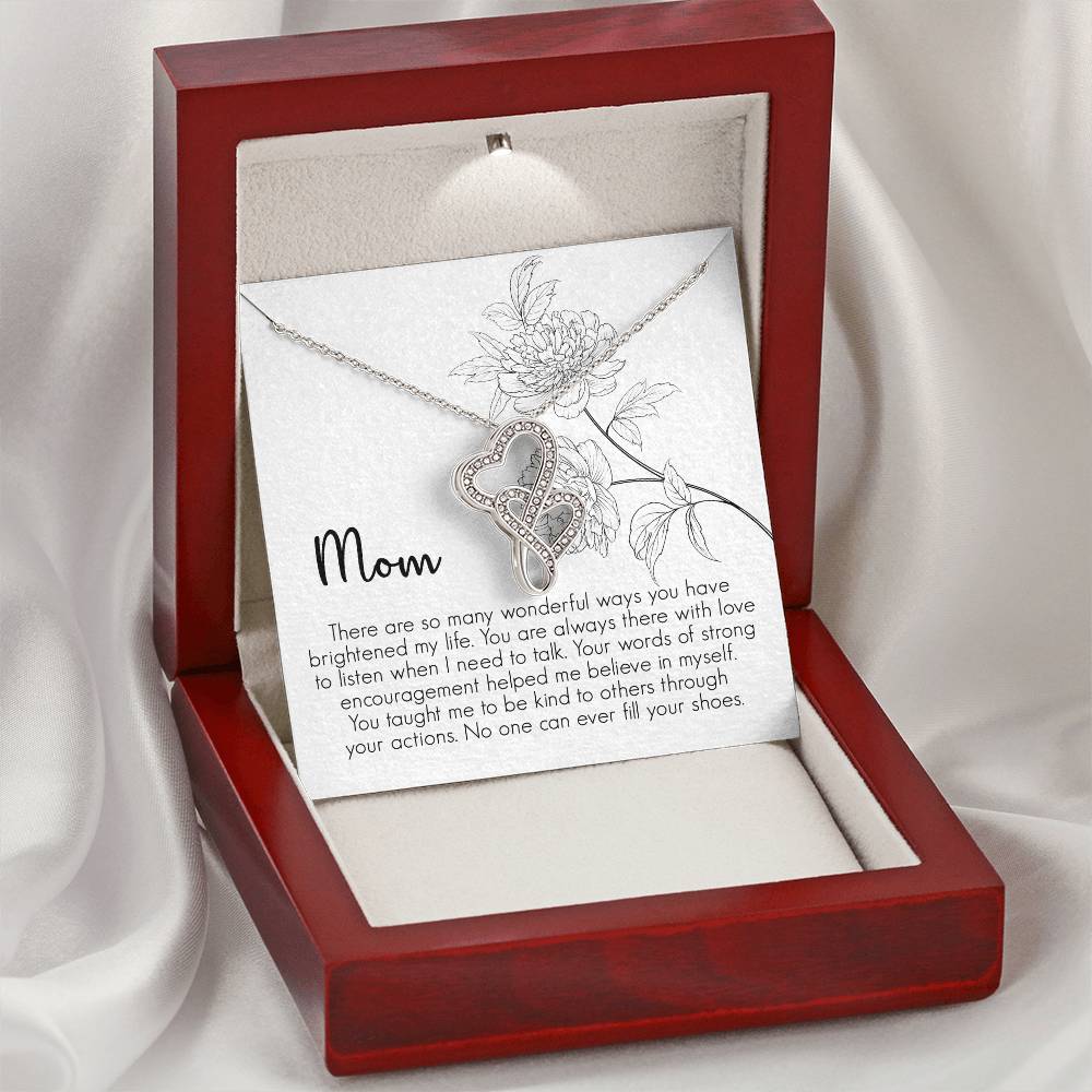 Mother's Day Gift Necklace For Mom Mother's Day Necklace Best Gift For Mom Mother's Day Necklace 3 Double Hearts Necklace