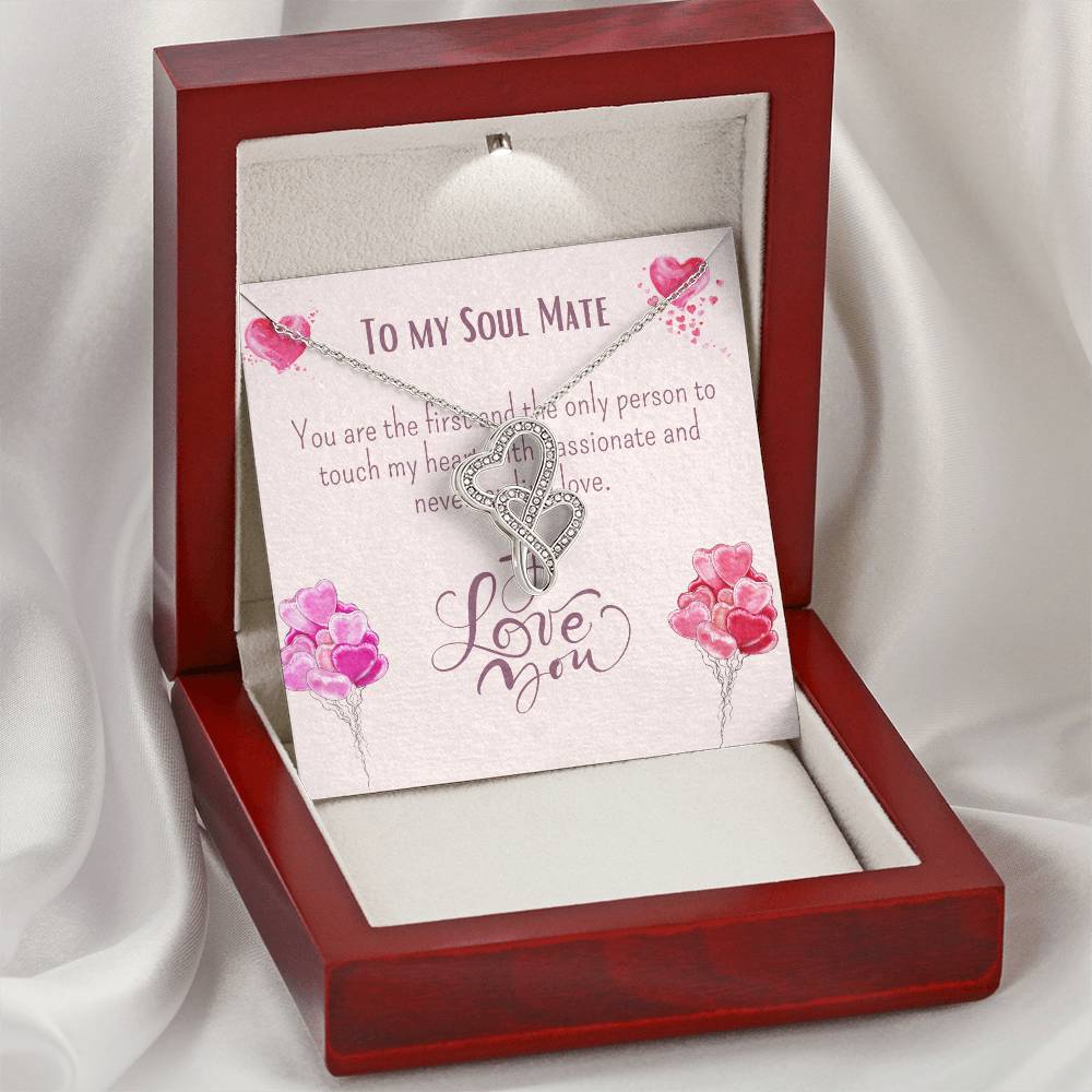 Soul Mate Necklace Double Hearts Necklace