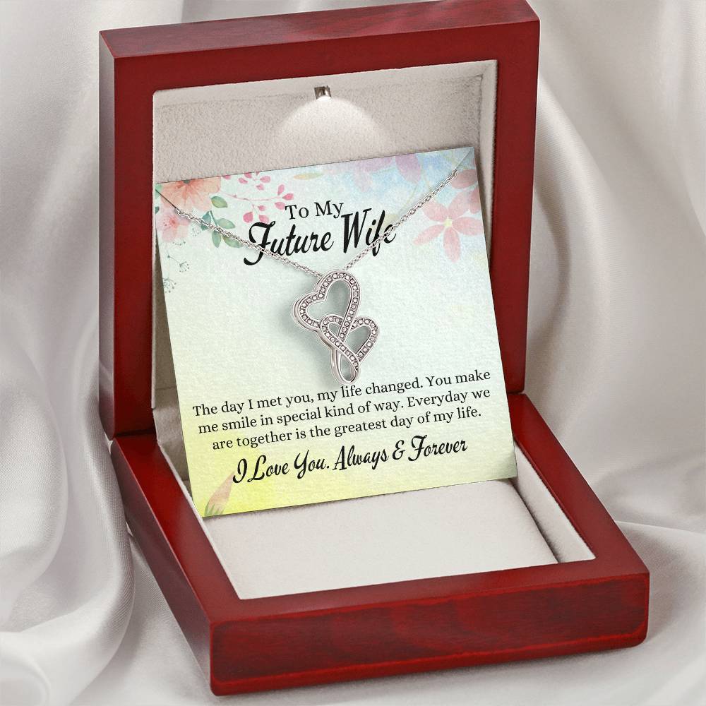 Gifts For Future Wife Double Hearts Necklace