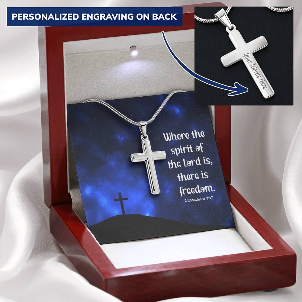 Christian Cross Necklace Customize Cross Necklace Christian Gift For Grandma Customize Engraved Cross Necklace