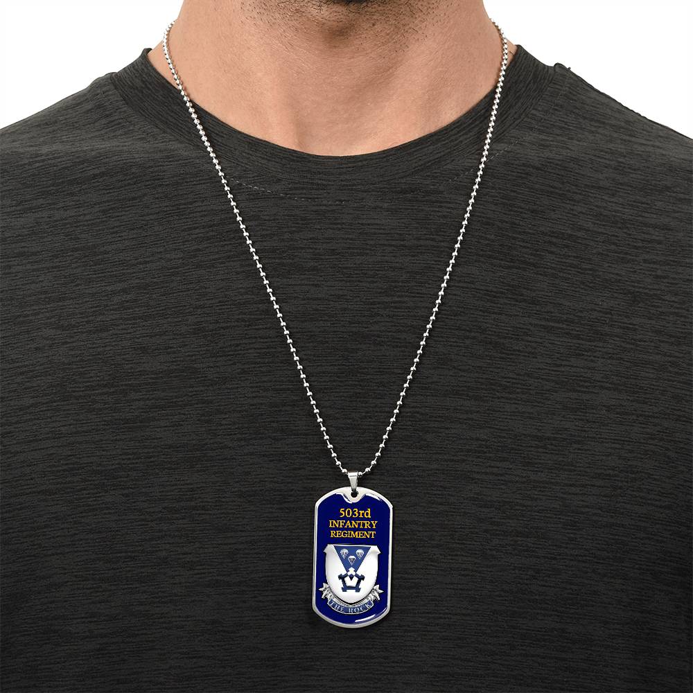 Awesome Dog Tag For 503Rd Infantry Regiment - Army Tag Necklace, Dog Tag Necklace
