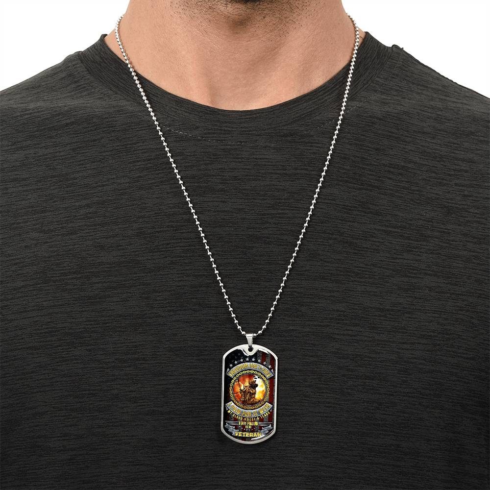 Gift for veteran, Military Gift, Veterans Day, veteran dog tag, US Army dog tag, Gift for Army, 4th of july gift - Army Tag Necklace, Dog Tag Necklace