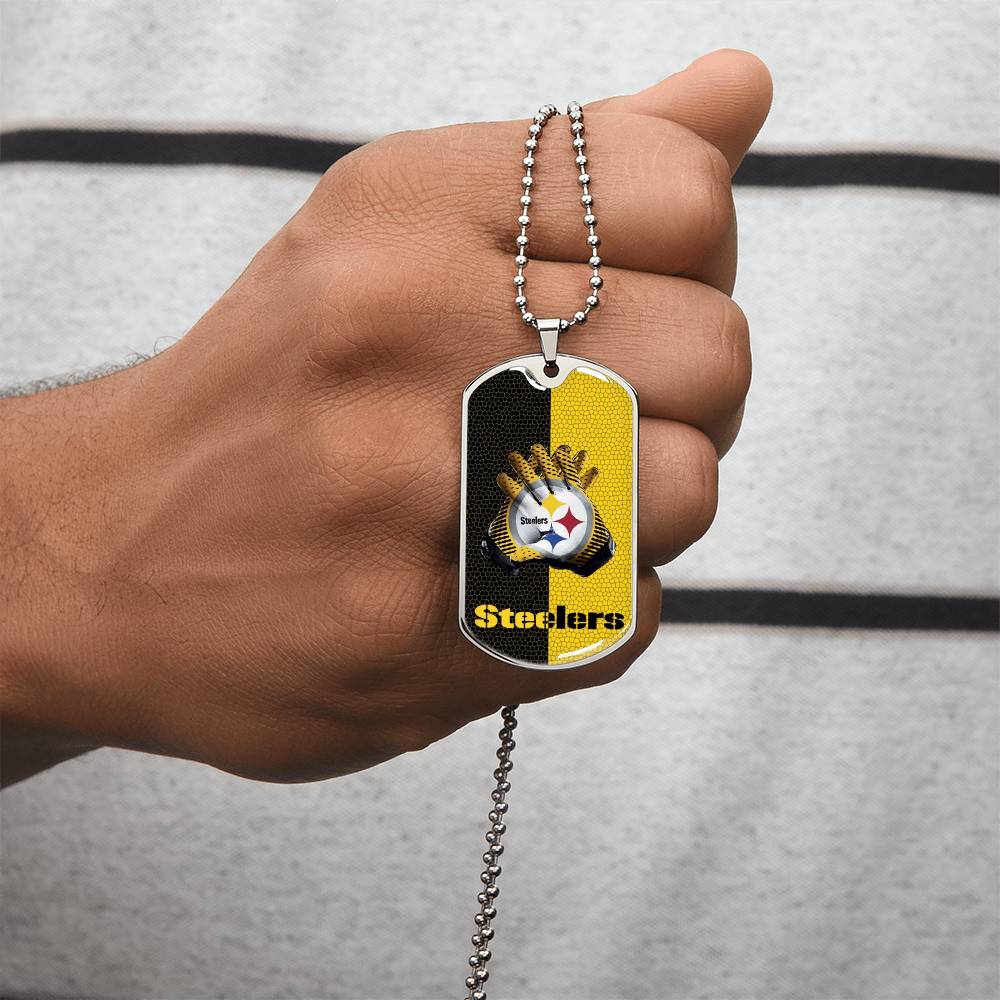 Steelers Dog Tag - Army Tag Necklace, Dog Tag Necklace