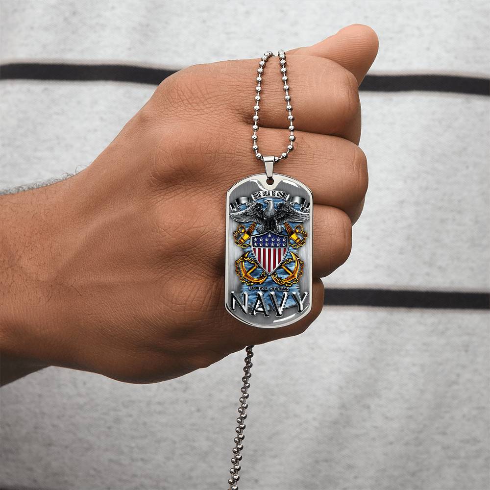 Custom Navy Mom Necklace, I Raised My Hero, Military Mom, Us Navy Mom, Proud Navy Mom - Army Tag Necklace, Dog Tag Necklace
