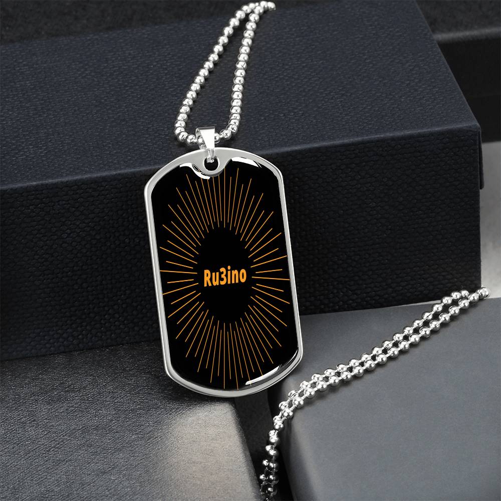 Ru3ino - Army Tag Necklace, Dog Tag Necklace