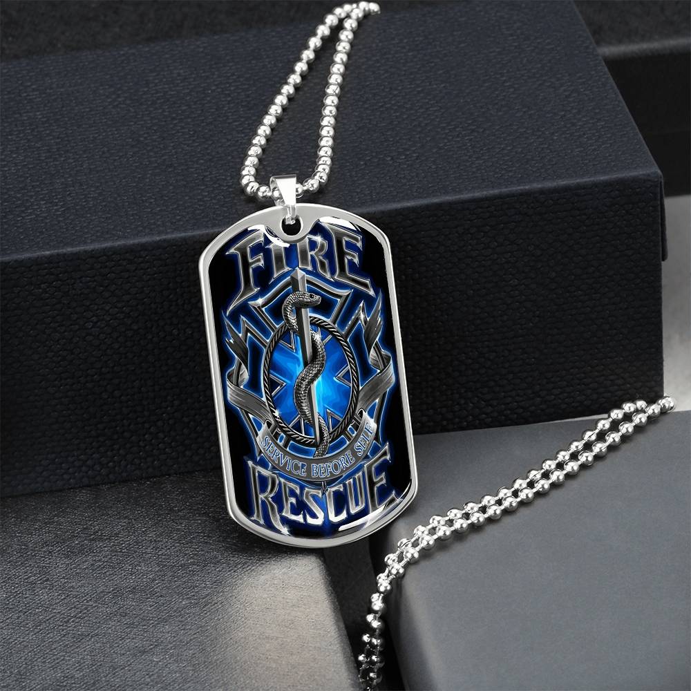Best Gift For Firefighter - Army Tag Necklace, Dog Tag Necklace