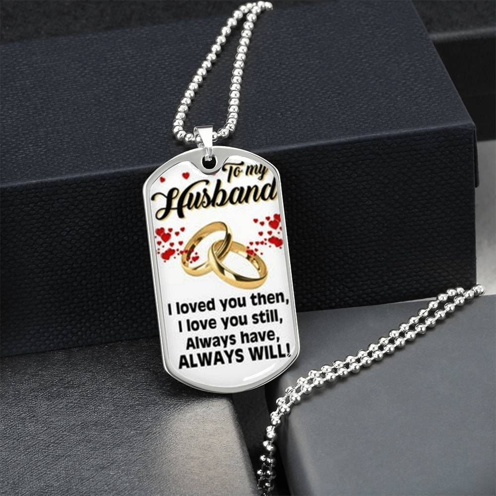 Gift For Husband, Dog Tag, Dog Tag For Husband, Gift For Husband, Form Wife - Army Tag Necklace, Dog Tag Necklace