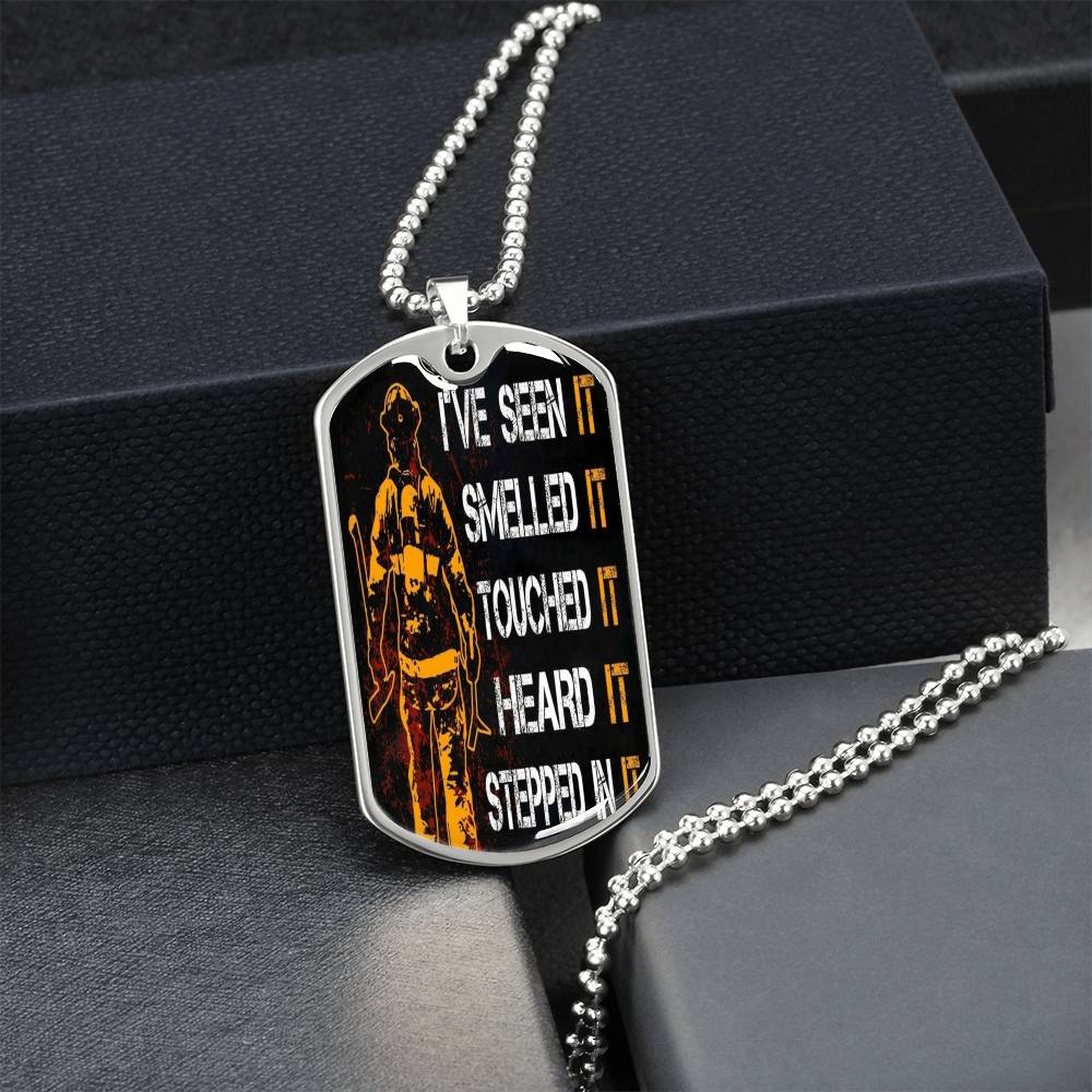Firefighter Chain - Army Tag Necklace, Dog Tag Necklace