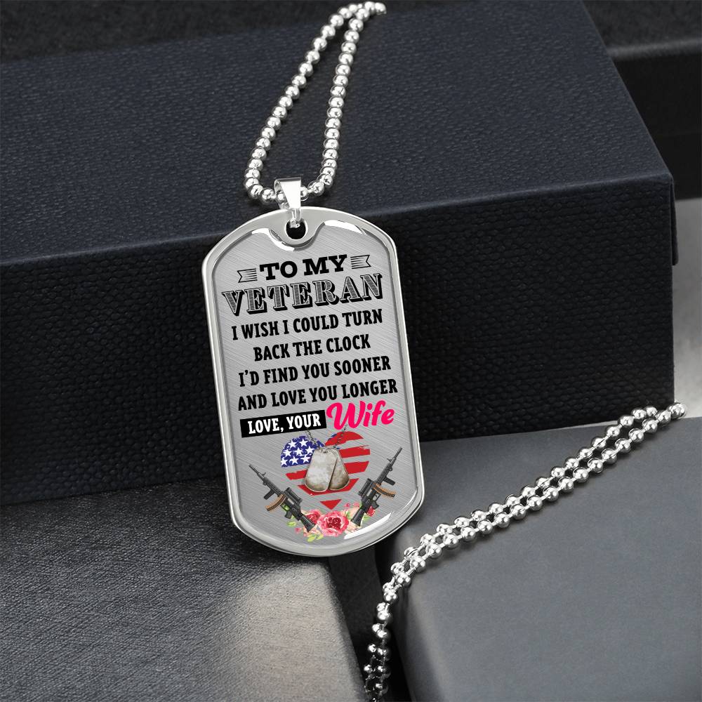 Gift For Veteran- Premium Dog Tag - Army Tag Necklace, Dog Tag Necklace