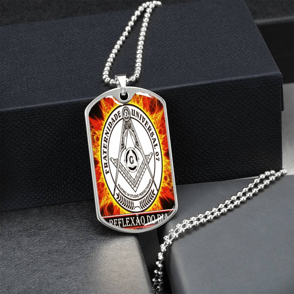 Reflexao Do Dia - Army Tag Necklace, Dog Tag Necklace