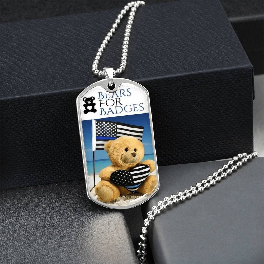 Bears For Badges - Army Tag Necklace, Dog Tag Necklace