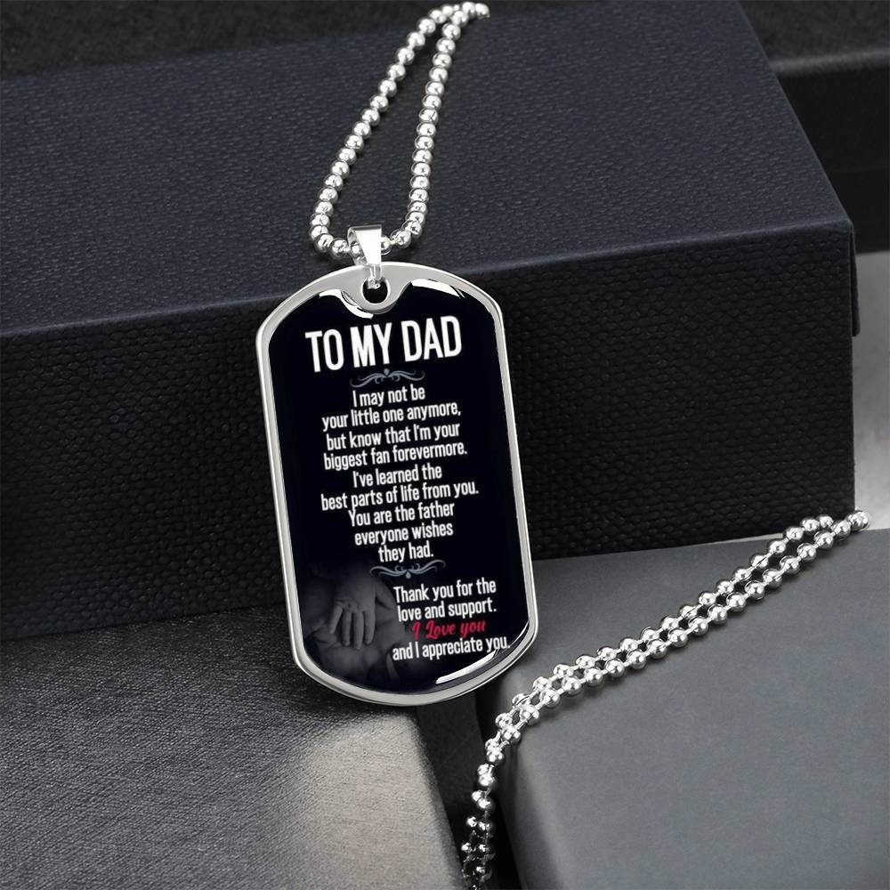 Gift For Dad, Dog Tag, Dog Tag For Daddy, Gift For Father - Army Tag Necklace, Dog Tag Necklace