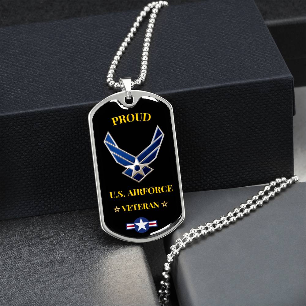 Awesome Airforce Dog Tag - Army Tag Necklace, Dog Tag Necklace