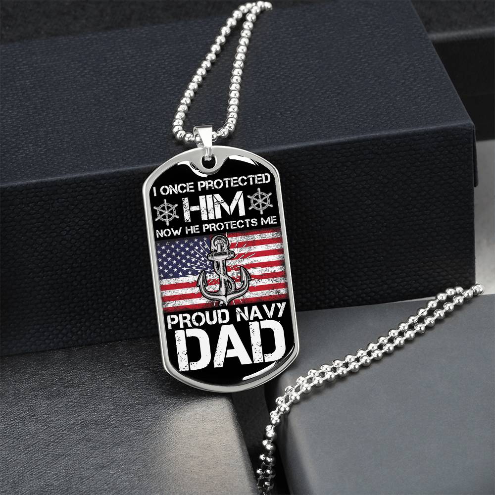 Military Necklace, Us Navy Necklace, Military Jewelry, Navy Necklace, Soldier Necklace, Us Navy, Navy Jewelry - Army Tag Necklace, Dog Tag Necklace