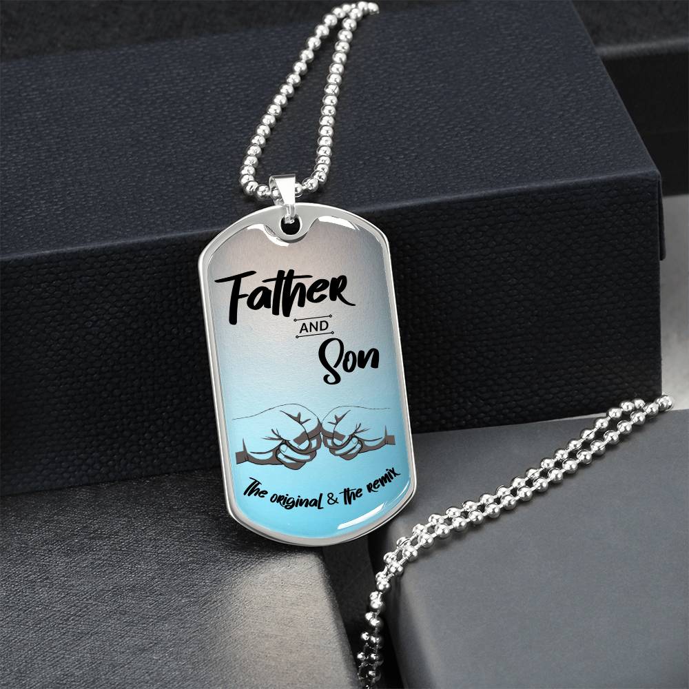 Gift For Dad- Father's Day. Dog Tags! The Original And The Remix! - Army Tag Necklace, Dog Tag Necklace