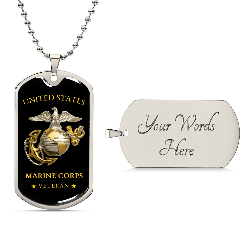 Gorgeous Dog Tag For Marine Corps - Army Tag Necklace, Dog Tag Necklace