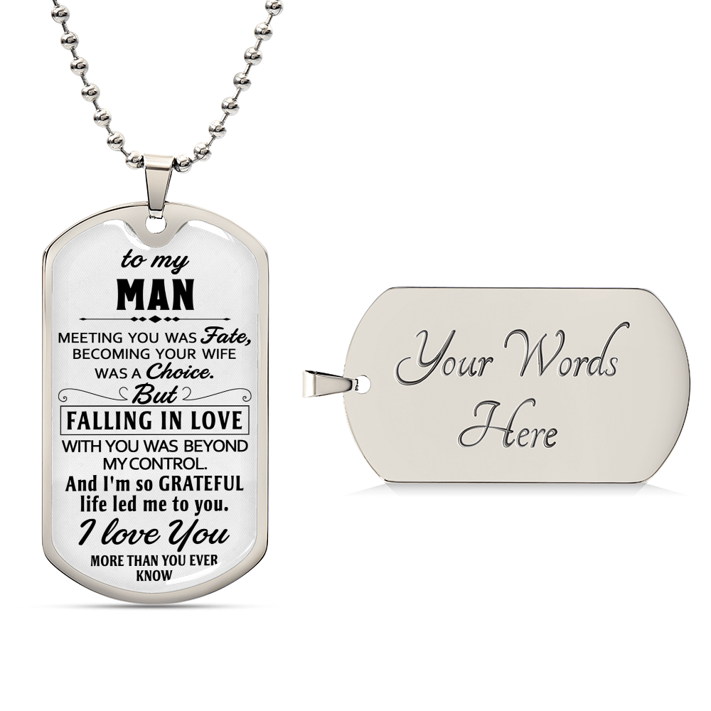 Gift For Your Man - So Grateful - Dog Tag - Army Tag Necklace, Dog Tag Necklace