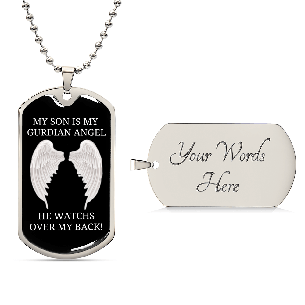 Sympathy Gift Son Remembrance - Army Tag Necklace, Dog Tag Necklace