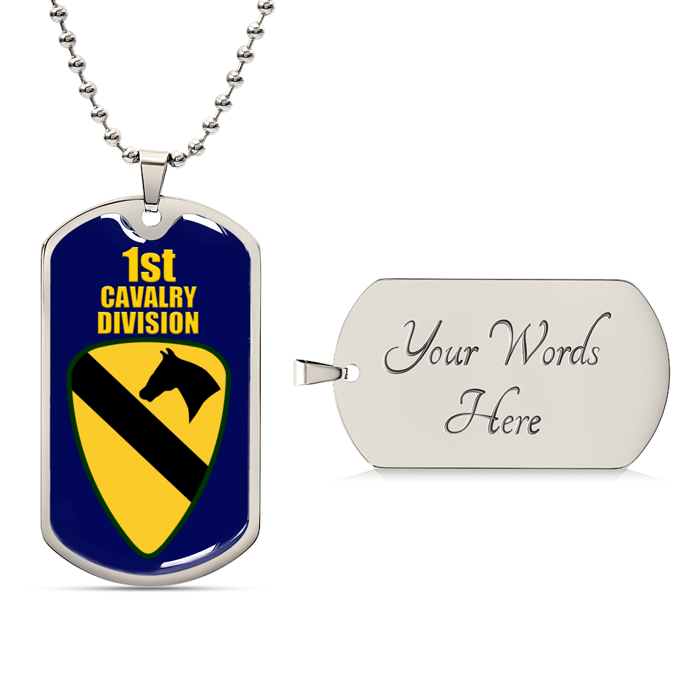 Gorgeous Dog Tag For 1St Cavarly Division - Army Tag Necklace, Dog Tag Necklace