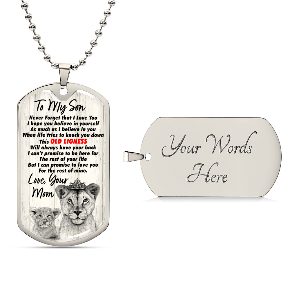 Gift For Son - Premium Dog Tag - Army Tag Necklace, Dog Tag Necklace