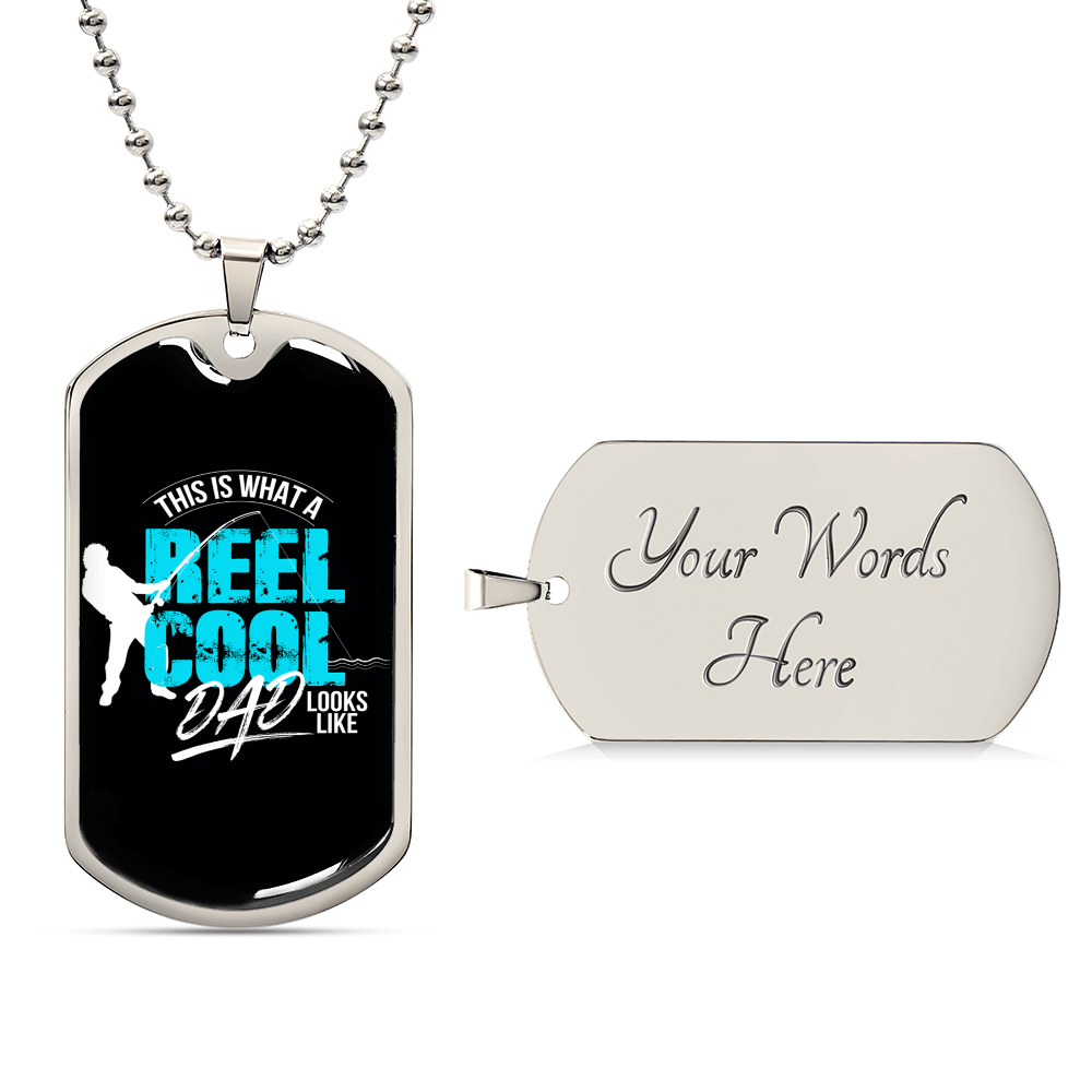 Collection Dad - Reel Cool Necklace - Army Tag Necklace, Dog Tag Necklace