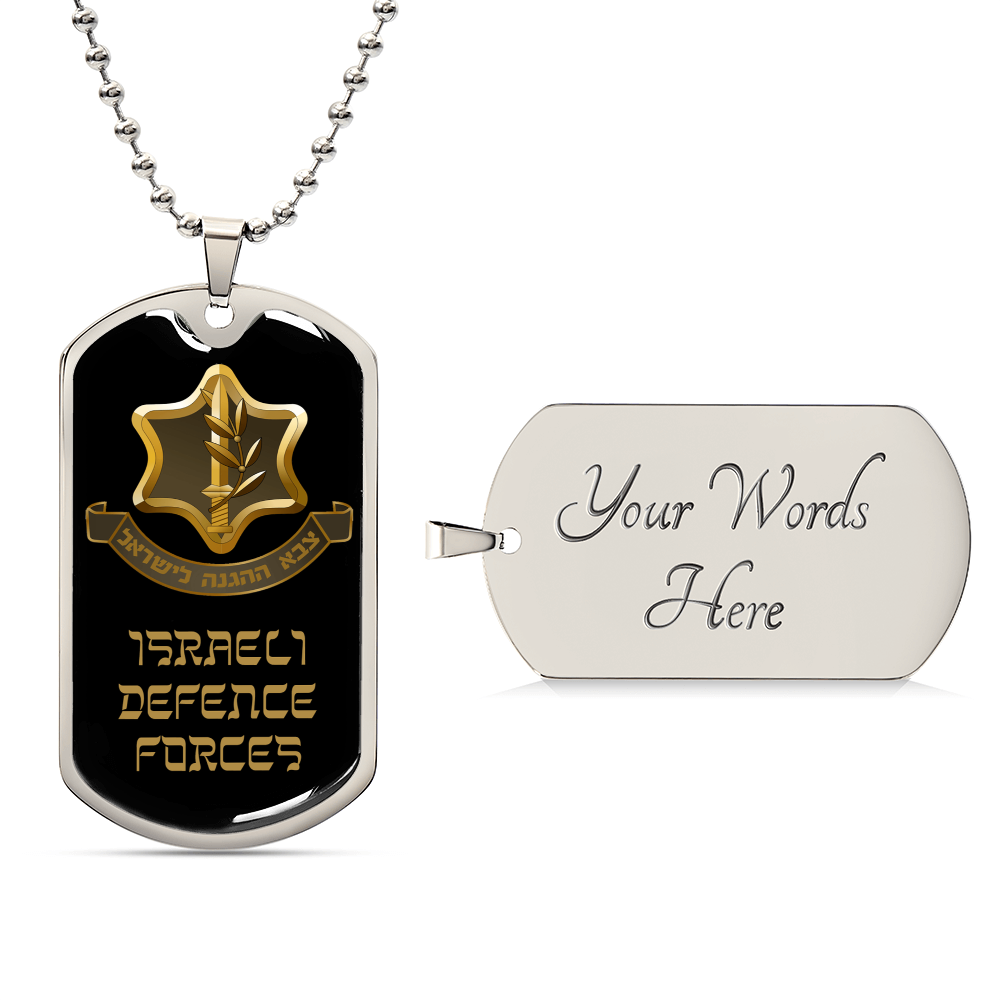Idf Luxury Dog Tag Necklace - Army Tag Necklace, Dog Tag Necklace