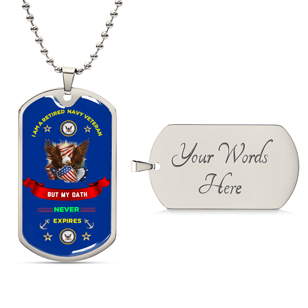 Navy Veteran Amazing S Dog Tag - Army Tag Necklace, Dog Tag Necklace