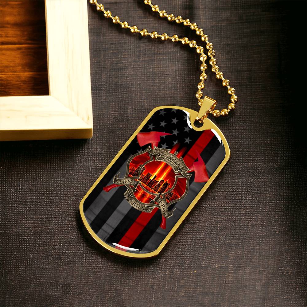 Never Forget - Army Tag Necklace, Dog Tag Necklace
