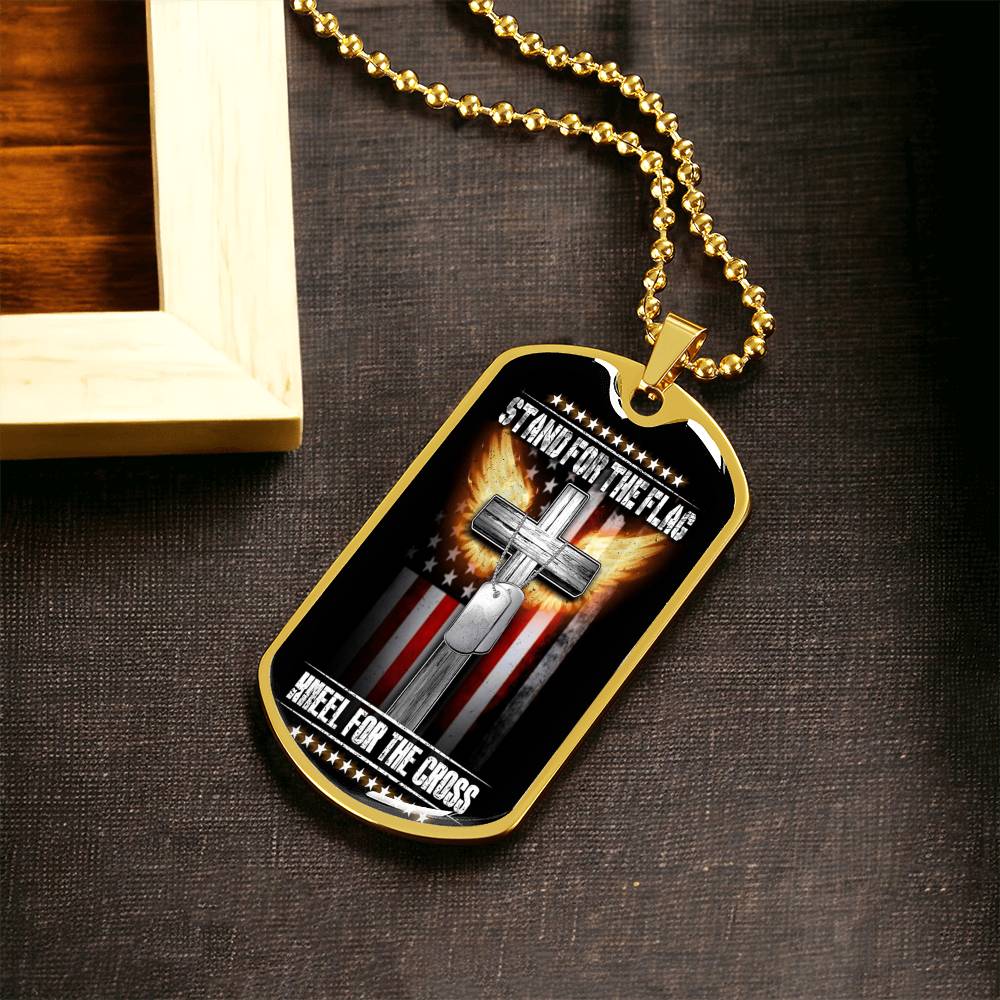 Stand For The Flag - Army Tag Necklace, Dog Tag Necklace