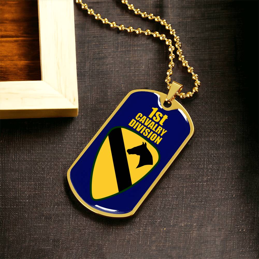 Gorgeous Dog Tag For 1St Cavarly Division - Army Tag Necklace, Dog Tag Necklace