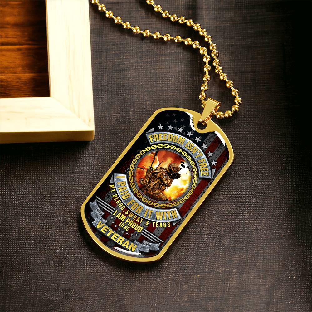 Gift for veteran, Military Gift, Veterans Day, veteran dog tag, US Army dog tag, Gift for Army, 4th of july gift - Army Tag Necklace, Dog Tag Necklace