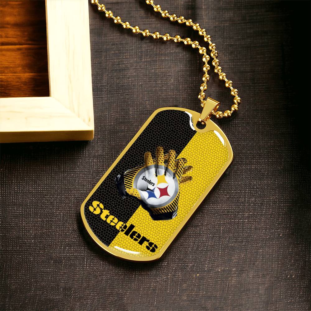 Steelers Dog Tag - Army Tag Necklace, Dog Tag Necklace