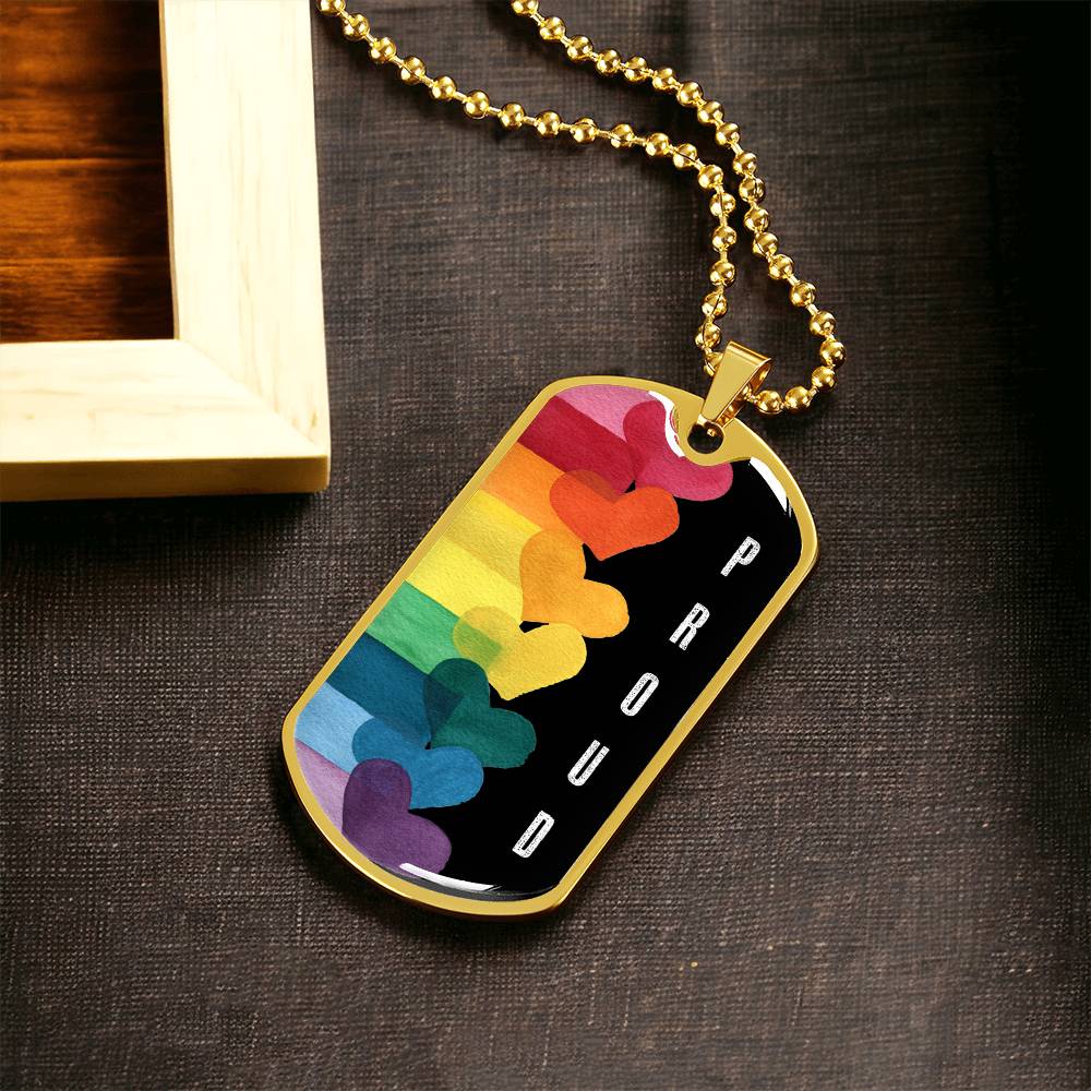 Proud To Be Me Black Dog Tag Necklace - Pride In Who I Am Dog Tag Necklace - Lgbtq Dog Tag Necklace - Born This Way - Army Tag Necklace, Dog Tag Necklace