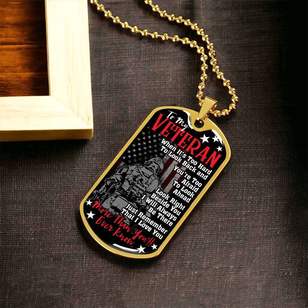 Veterans Day Gift, Military Dog Tags, I Am A Veteran, Dog Tag Necklace Personalized, Veteran Gift, Custom Dog Tags - Army Tag Necklace, Dog Tag Necklace