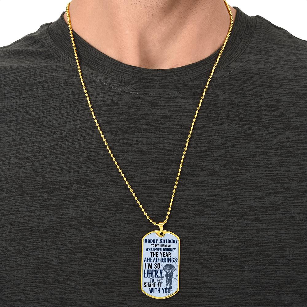 Gift For Husband - Army Tag Necklace, Dog Tag Necklace