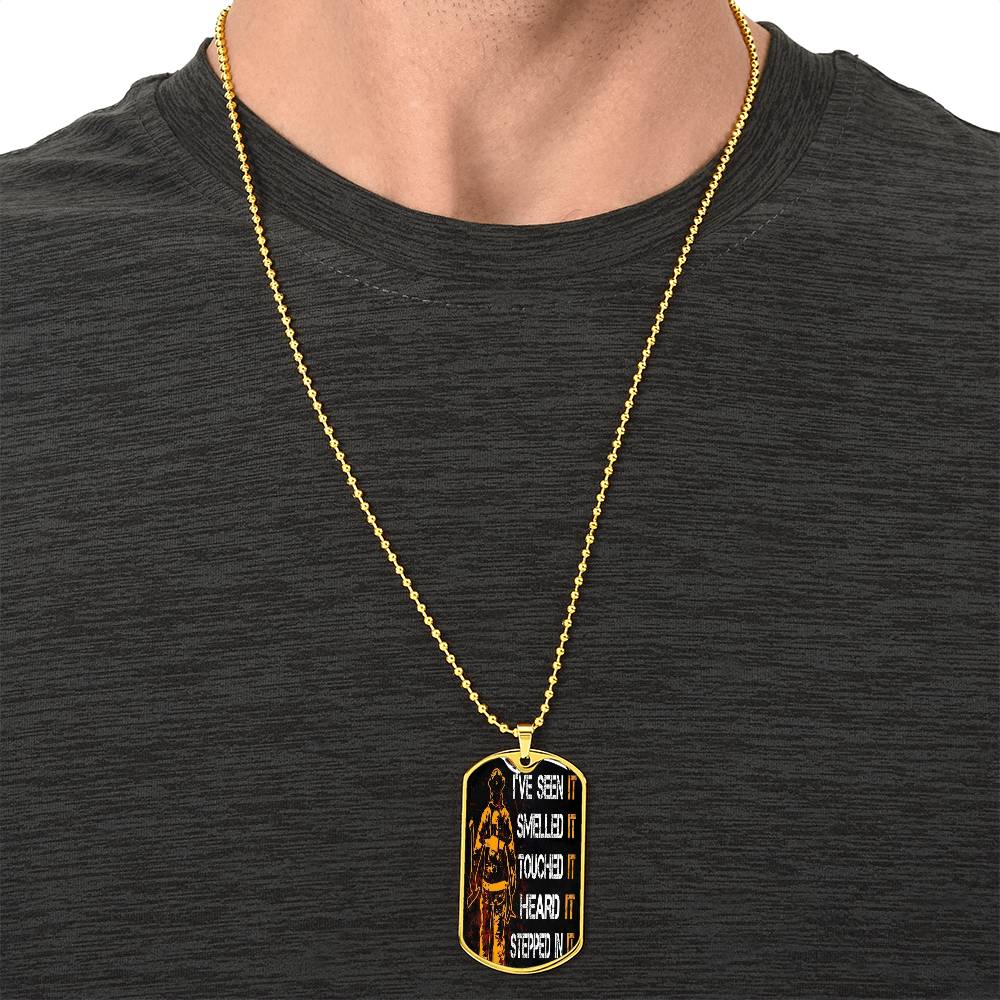 Firefighter Chain - Army Tag Necklace, Dog Tag Necklace