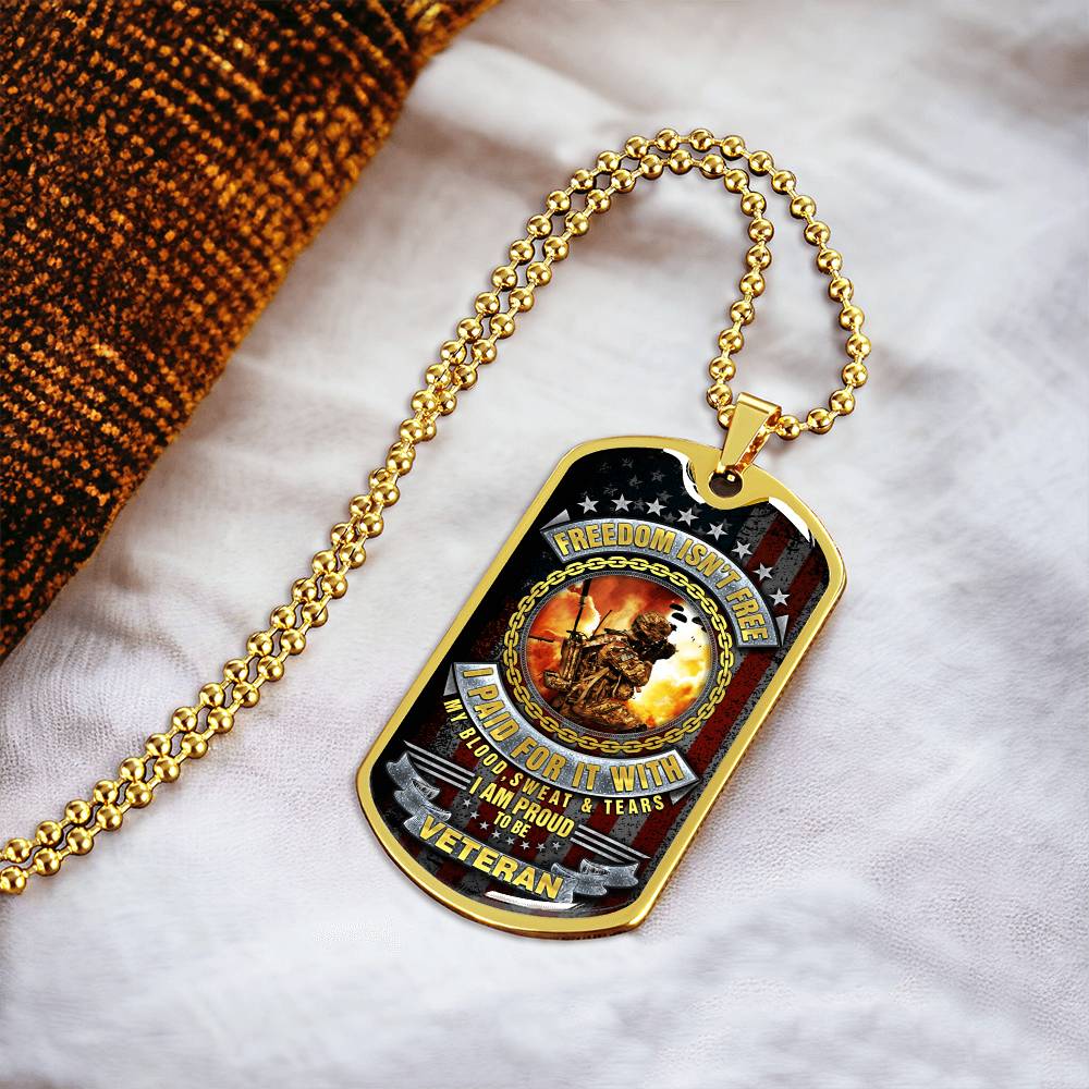 Gift for veteran, Military Gift, Veterans Day, veteran dog tag, US Army dog tag, Gift for Army, 4th of july gift - Army Tag Necklace, Dog Tag Necklace