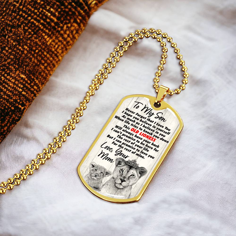 Gift For Son - Premium Dog Tag - Army Tag Necklace, Dog Tag Necklace