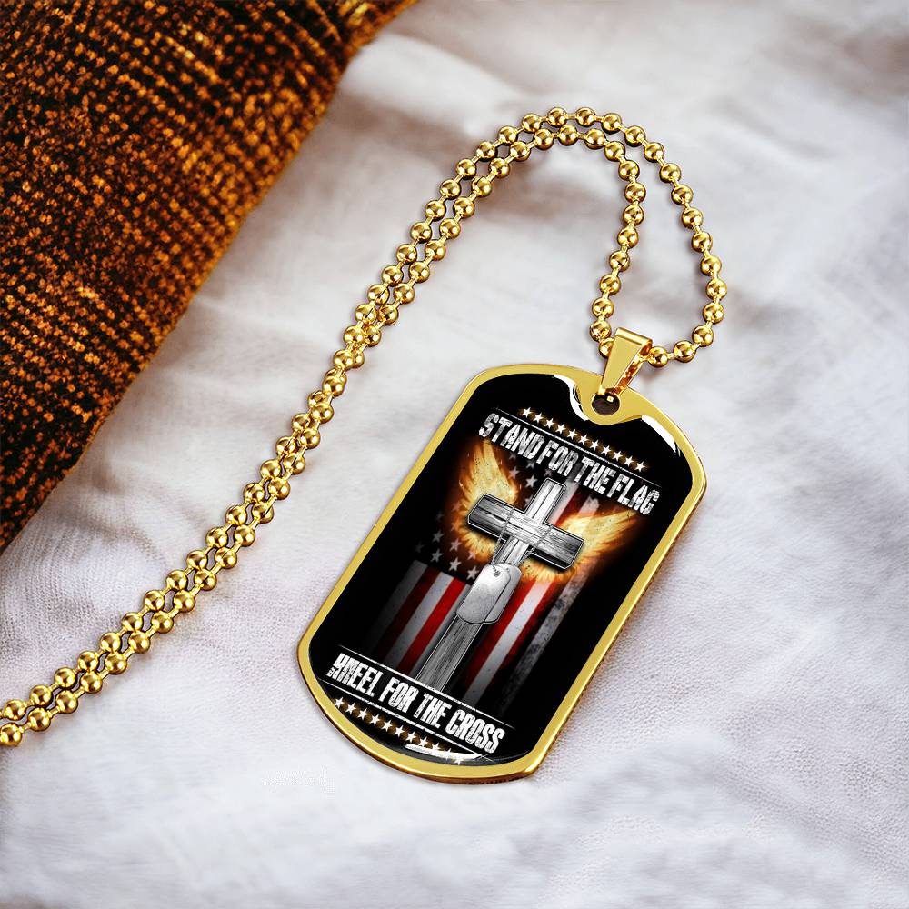 Stand For The Flag - Army Tag Necklace, Dog Tag Necklace