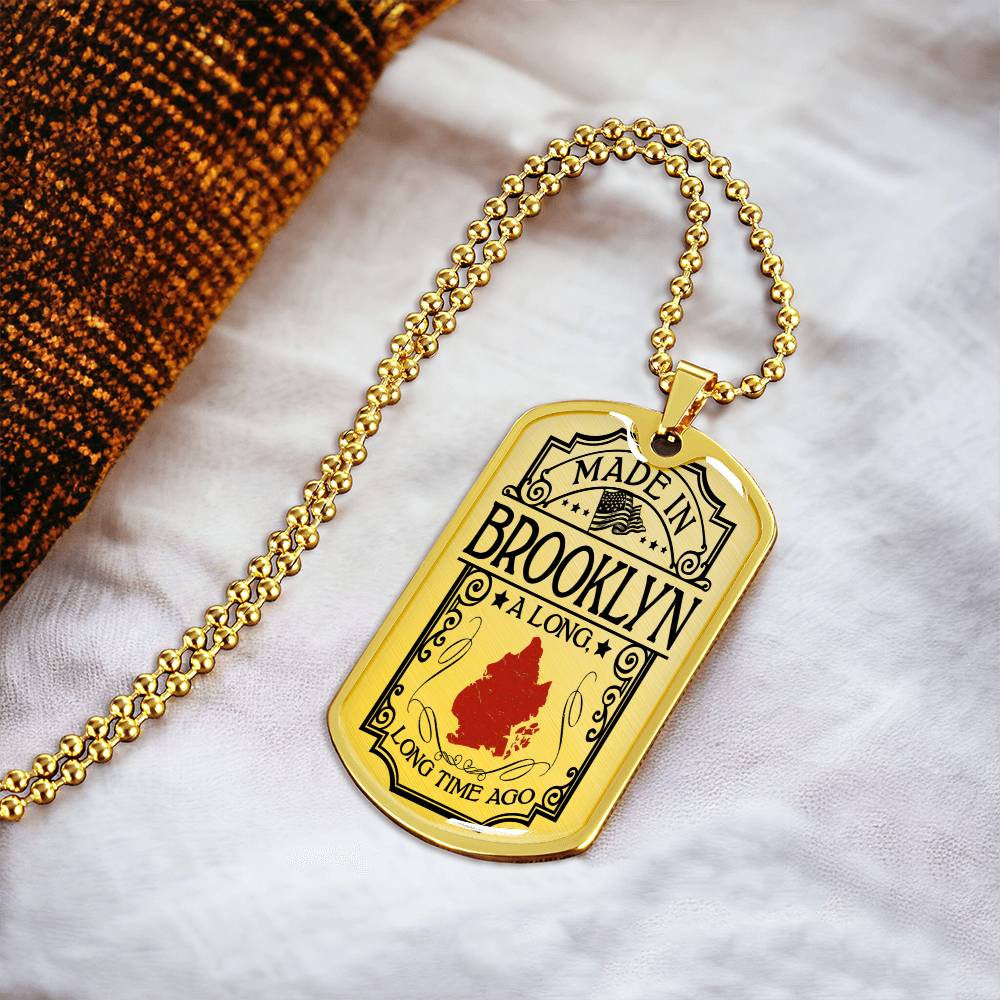 Made In Brooklyn - Army Tag Necklace, Dog Tag Necklace