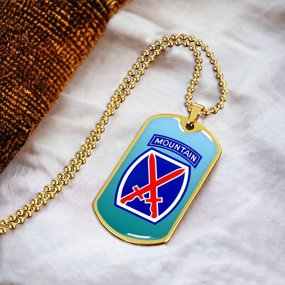 Gorgeous Dog Tag For 10Th Mountain Division - Army Tag Necklace, Dog Tag Necklace