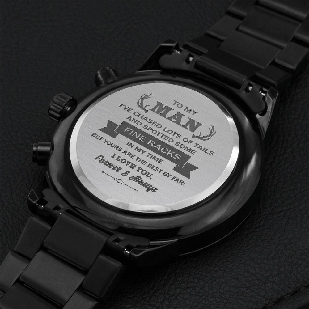 Gift For Your Man - Yours Are The Best - Watch Engraving Chronograph Watch