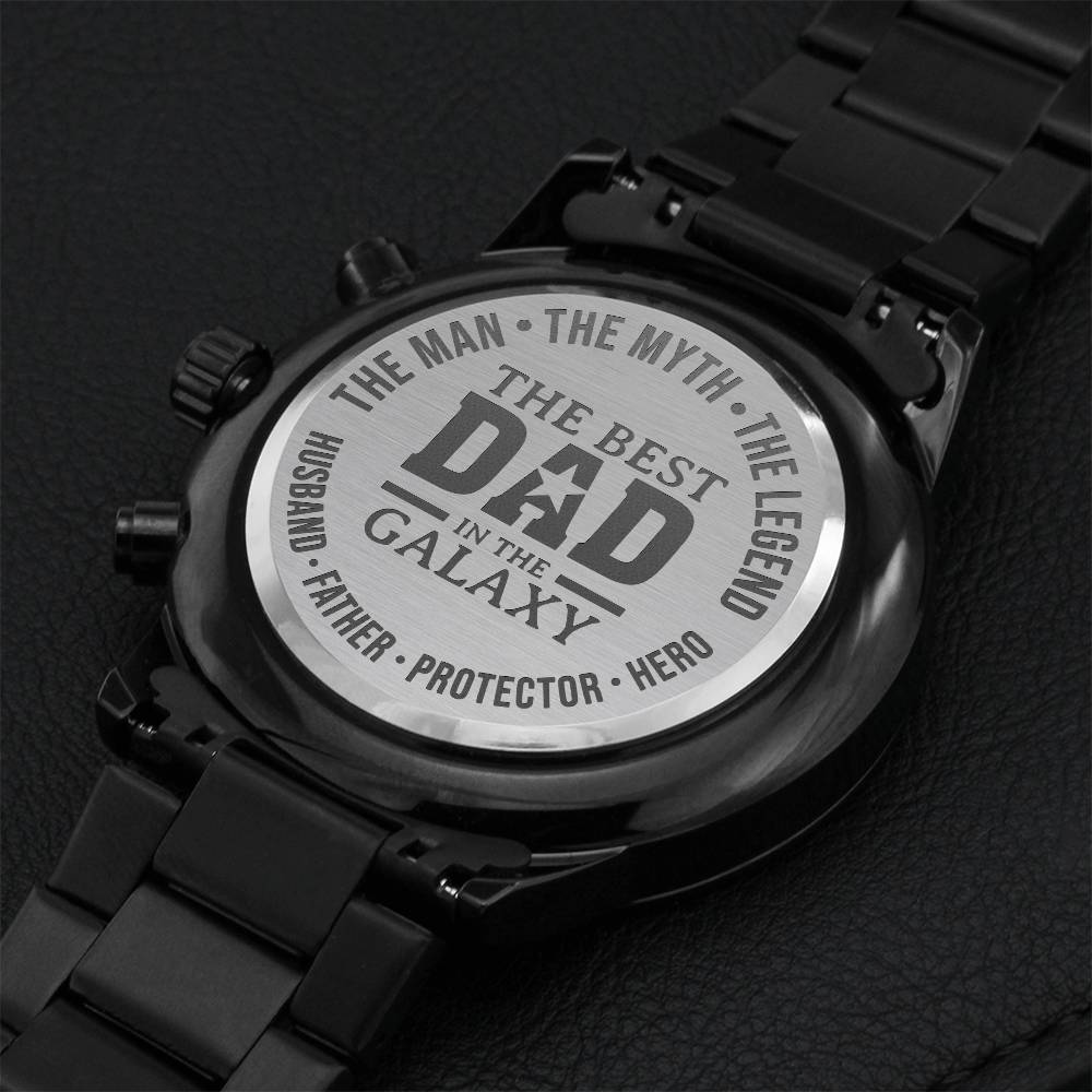 Gift For Dad Engraving Chronograph Watch