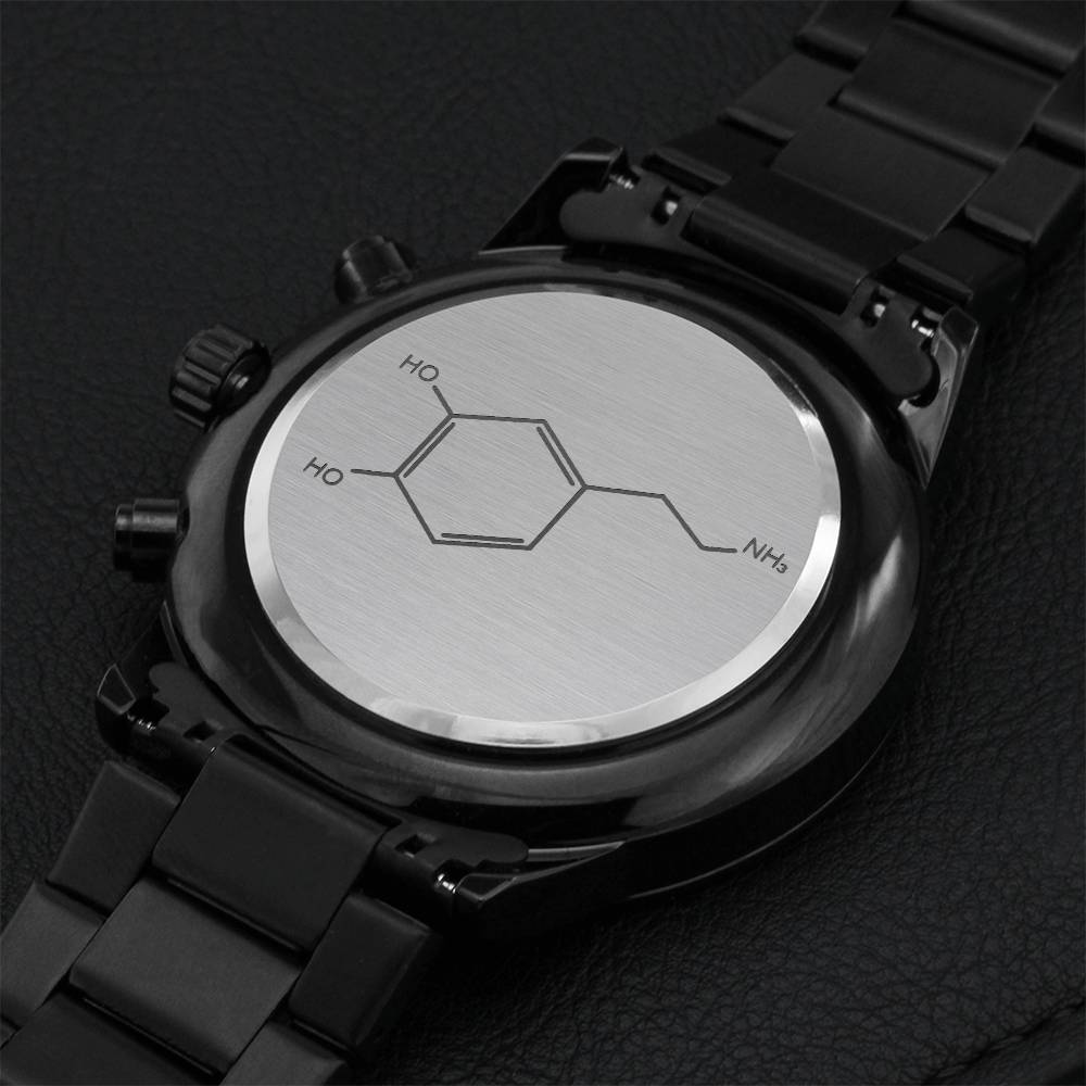 Dopamine Molecule Chronograph Watch Engraving Chronograph Watch