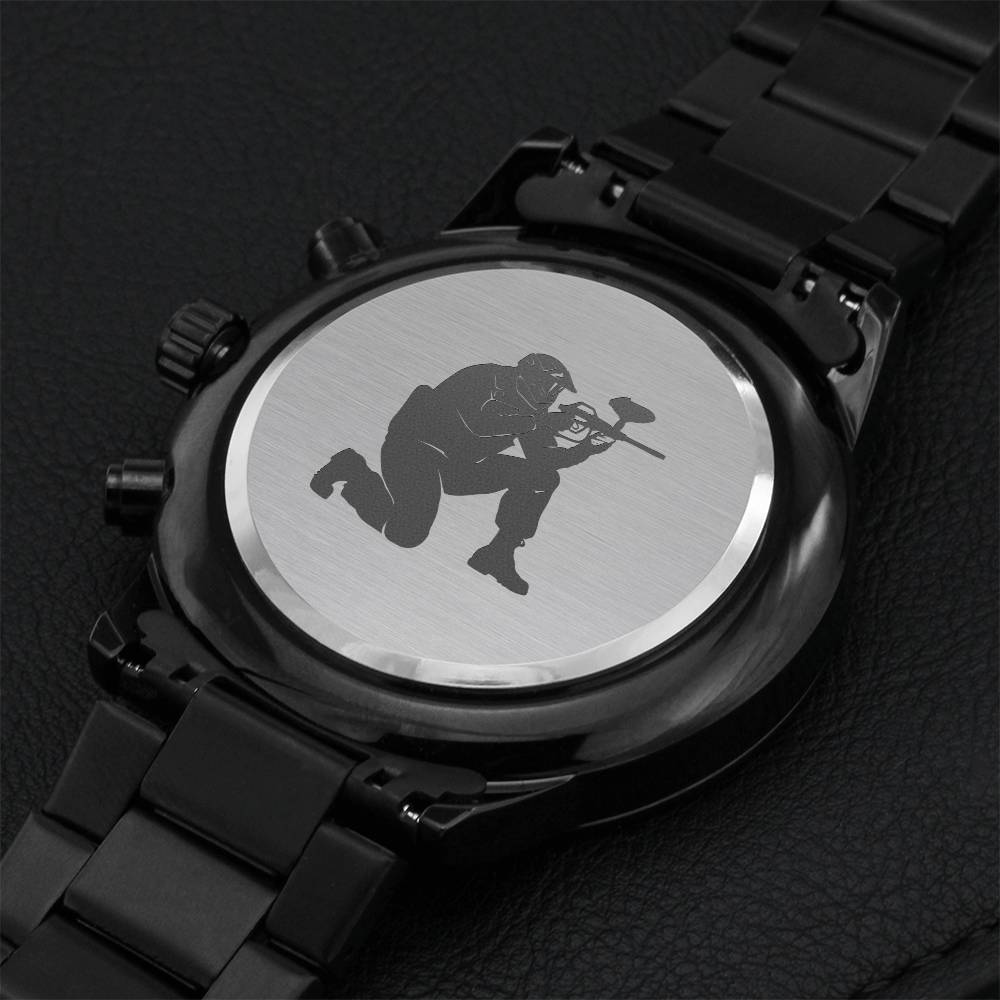 Paintball Chronograph Watch Engraving Chronograph Watch