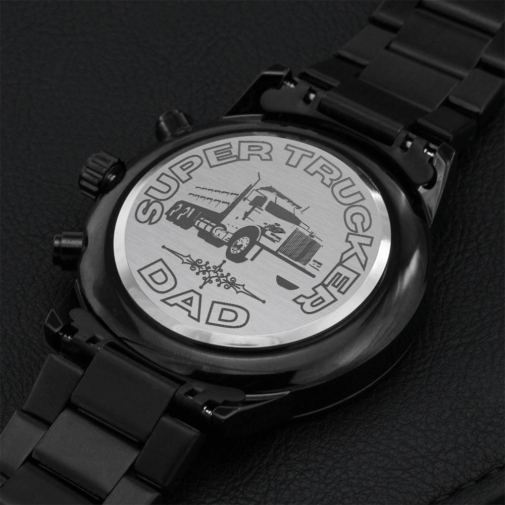 Super Trucker Dad 1 Engraving Chronograph Watch