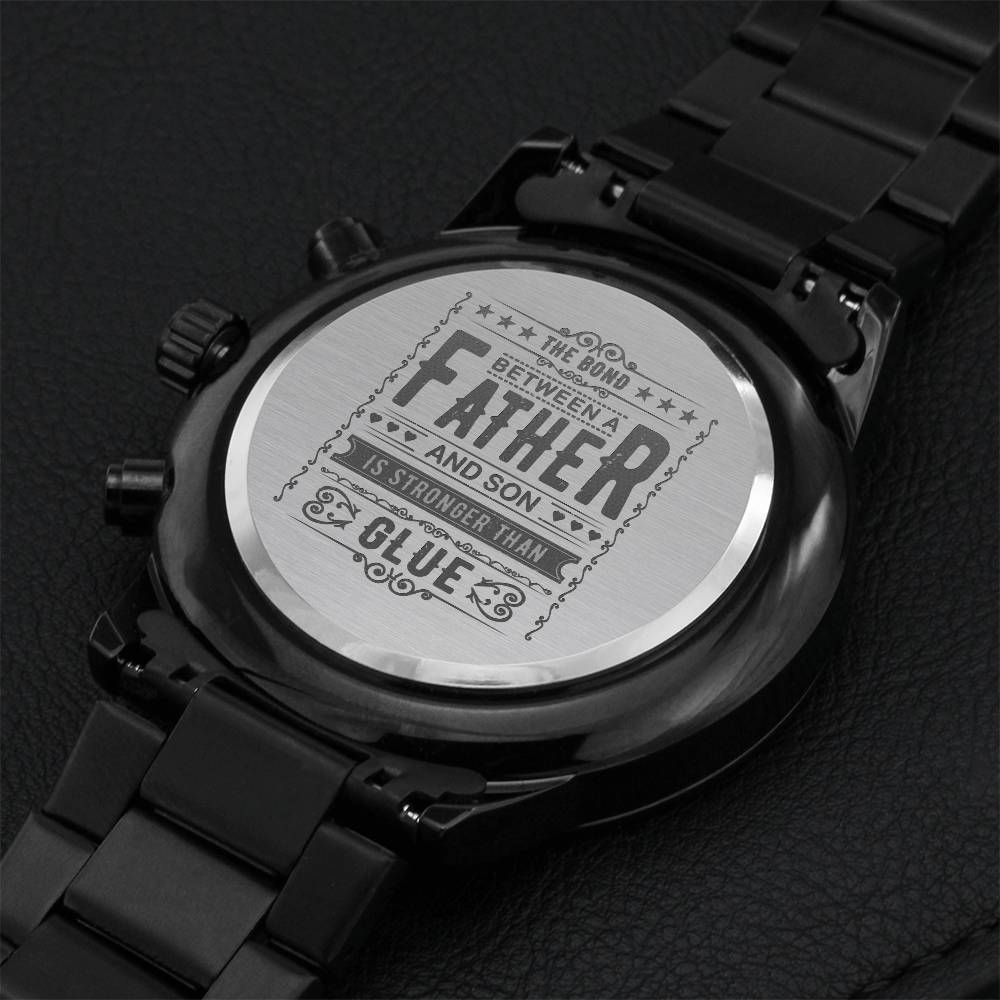 Gift For Dad Engraving Chronograph Watch