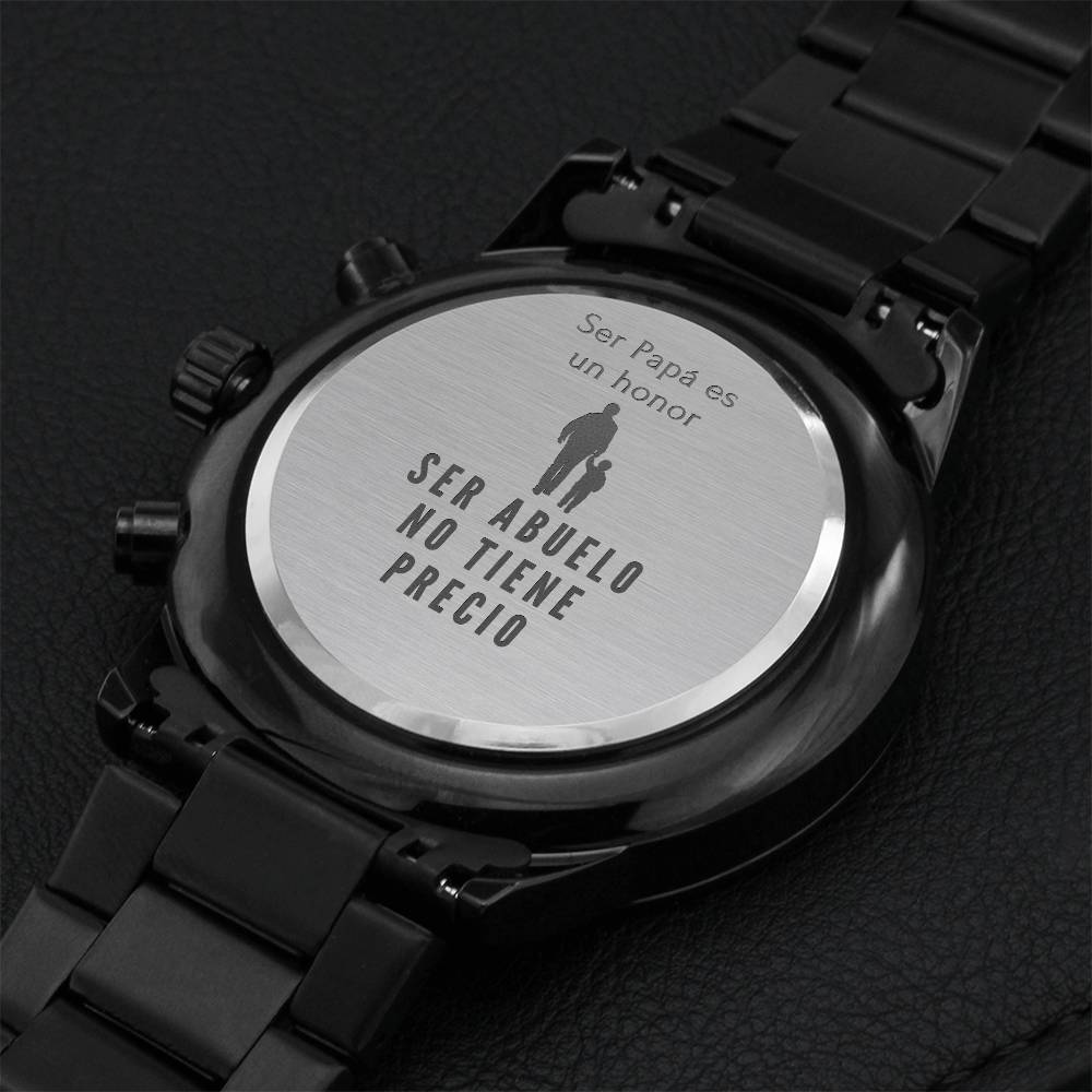 Ser Papá Es Un Honor Customize Watch For Dad Engraving Chronograph Watch