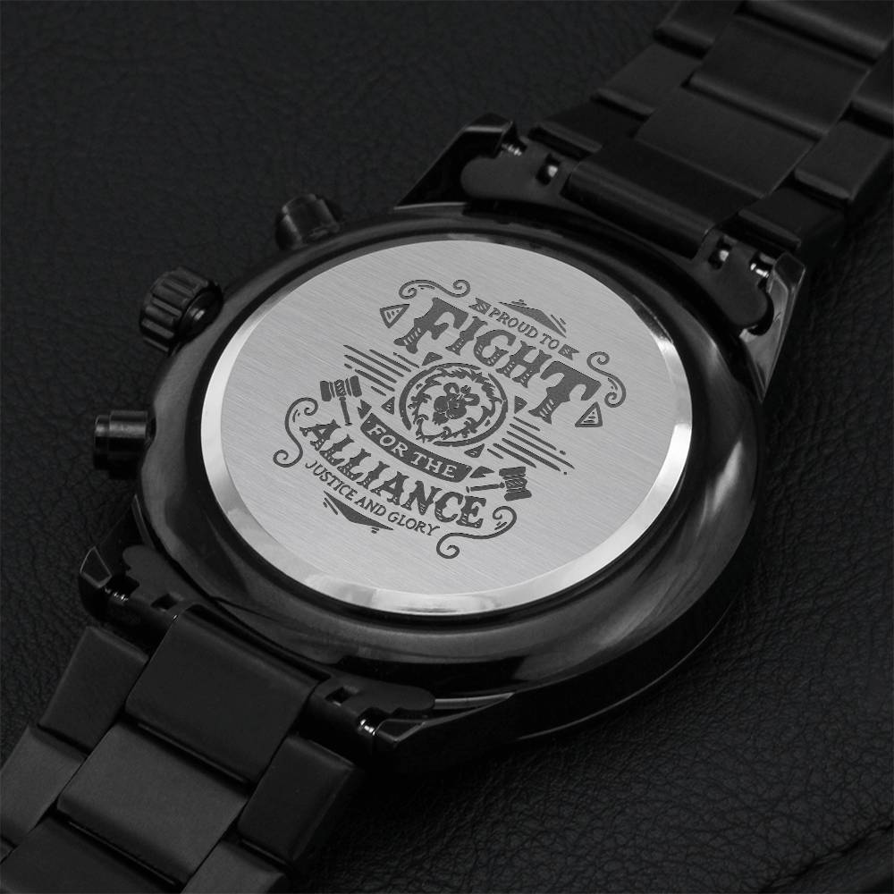 Gift For Boyfriend - Gamer Watch Engraving Chronograph Watch